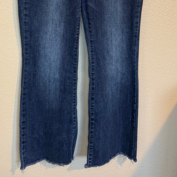 Judy Blue Jeans Women 13 Bootcut Dark Wash Frayed Hem Style High Rise JB82550DK - Picture 3 of 10